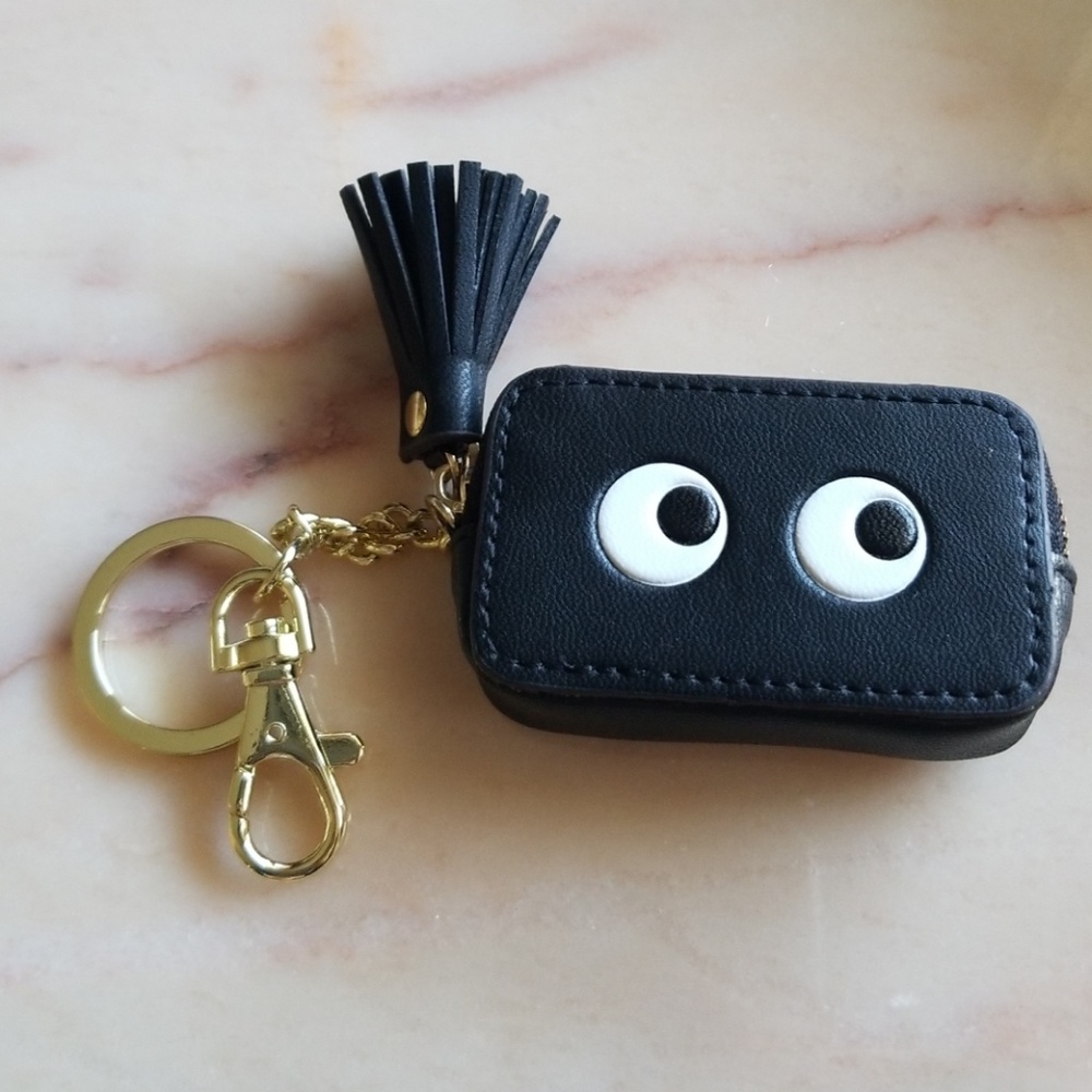 Googly eyes change purse/ key chain